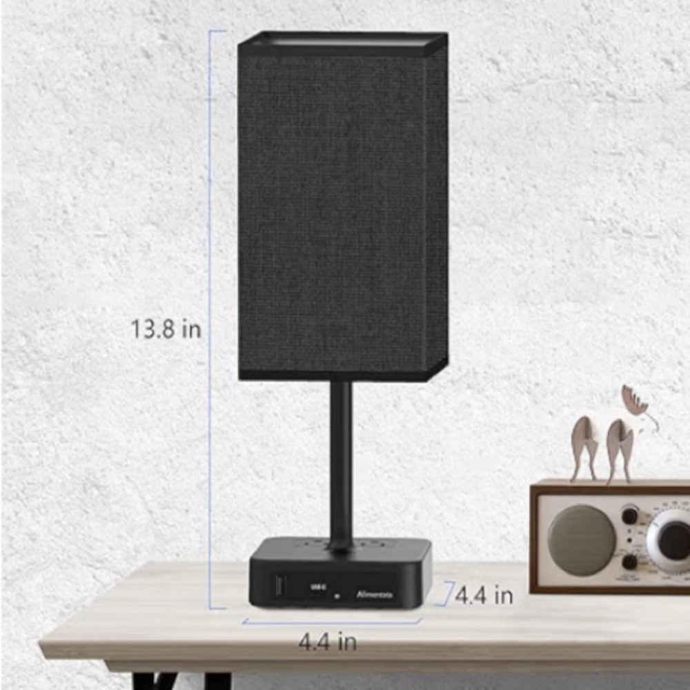 Small Black Charging Lamp